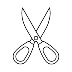 Scissor Line Art Vector Illustration for Print and Digital Use