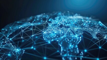 Communication technology for internet business. Global world network and telecommunication