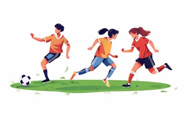 Sportive woman working out on the hill by the sea - squatting on the spot. Beautiful simple AI generated image in 4K, unique.