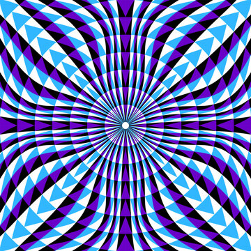 Eye-catching color pattern. Optical background design.