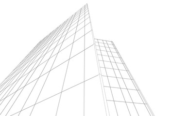 Fototapeta premium architecture building 3d 