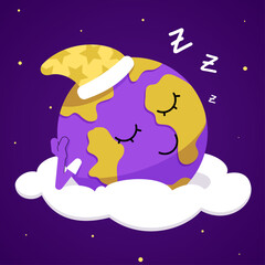 Sleeping Purple Earth