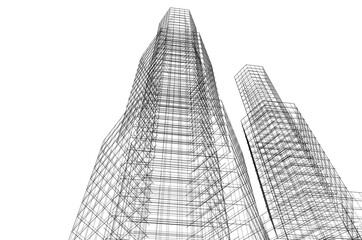 Architecture building. Design background