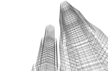 Architecture building. Design background