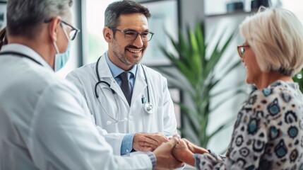 Fototapeta premium Doctor with Elderly Patient