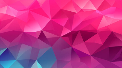 Fototapeta premium Geometric Pink and Blue Low-Poly Abstract Background