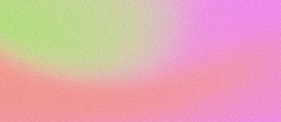 Pink green grainy gradient summer background, abstract vibrant noise texture banner backdrop design