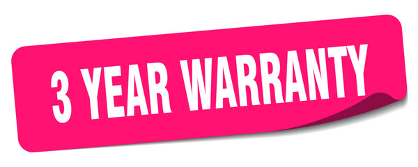 3 YEAR WARRANTY