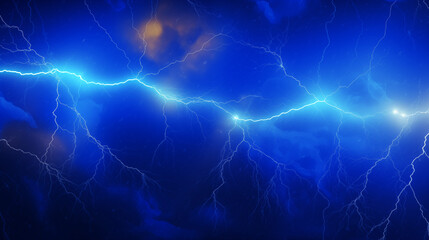 Electric Blue Lightning Storm