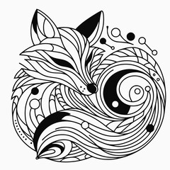 abstract fox illustration