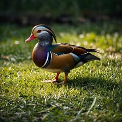 Selective focus shot of a cute finch bird ai design