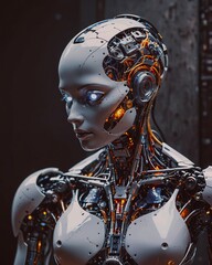 These captivating images showcase advanced robots in a variety of settings, reflecting their intricate designs and the potential for human-like interaction.