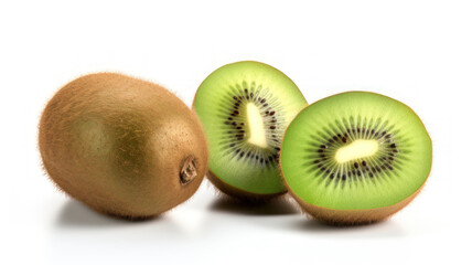 Obraz premium Kiwi Fruit isolated on white background