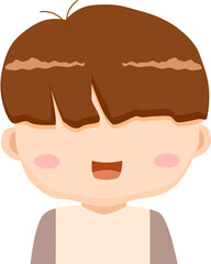 Fototapeta premium child faceless avatar 