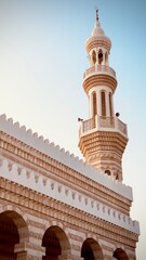 Obraz premium minaret of the mosque UAE Abu Dhabi