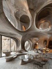 Futuristic and Minimalist Architectural Designs: Staircases and Interior Spaces