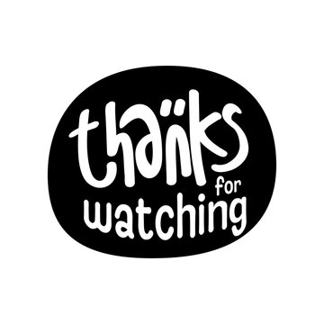A vibrant end screen design vector with a "Thank You for Watching" message.