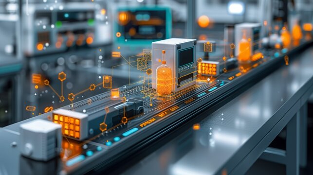 An infographic depicting the various applications of edge computing in industrial automation.