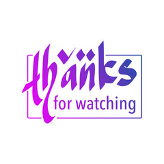 A vibrant end screen design vector with a 