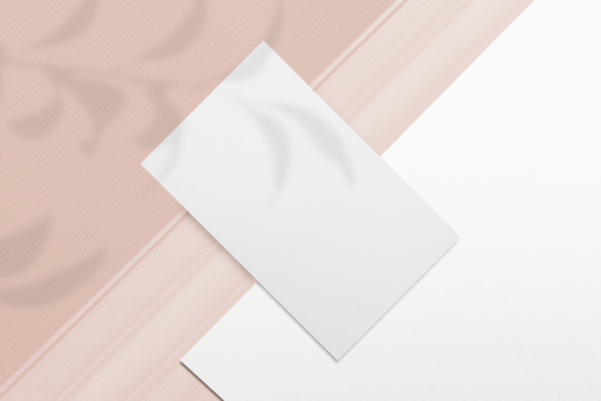 Business card png mockup, transparent design