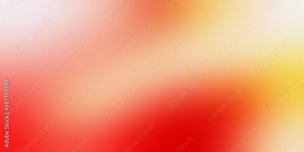 Wall mural Amazing Red Orange Yellow White Blur Gradient With Noise Grain Textured, Good For Flyer, Poster