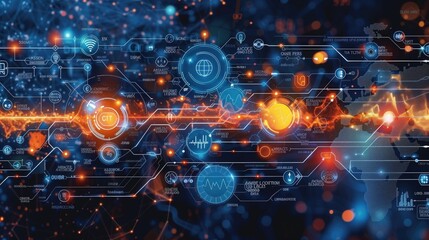 An infographic illustrating the various applications of bee colony behavior in technology and other fields.