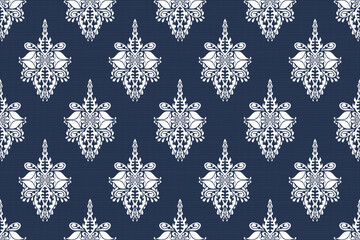 Vector damask seamless pattern background. Classical luxury old fashioned damask ornament, royal victorian seamless texture for wallpapers, textile.