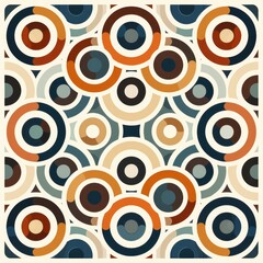 Abstract Geometric Pattern With Concentric Circles