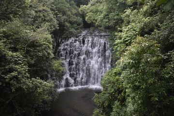 Fototapeta premium Places to see in Meghalaya Wards Lake, Seven Sisters Falls, Garden of Caves, Umiam Lake 