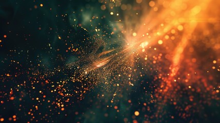 Obraz premium Flare. Abstract Lighting Burst in Bright Blinding Background