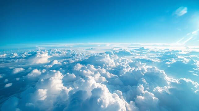 The sky is blue and filled with clouds