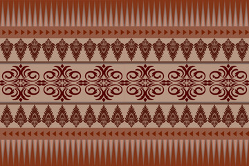 Brown Native American  pattern design for background or wallpaper and clothing .
