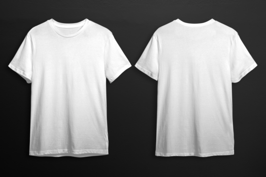 T-shirt mockup png transparent, unisex apparel in casual style