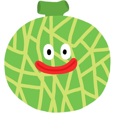 smile melon cartoon
