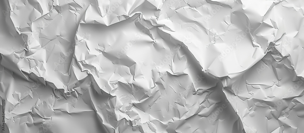 Aufkleber a white paper with crumpled texture suitable for copy space image