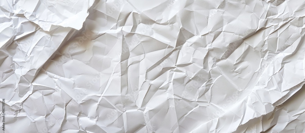 Aufkleber texture of crumpled white paper with copy space image