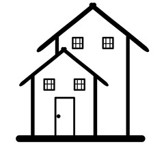 Modest house illustration