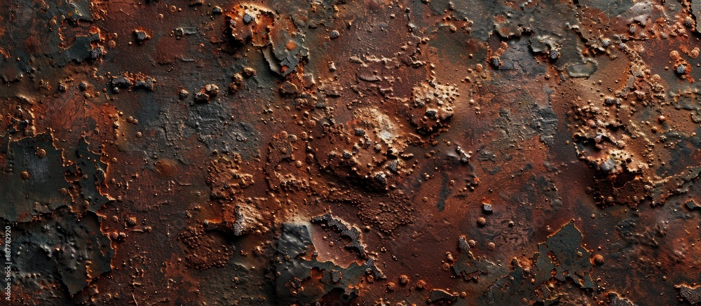 Aufkleber Close up of a rusty background with texture in the image. with copy space image. Place for adding text or design