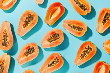 Tropical Morning Papaya Pattern