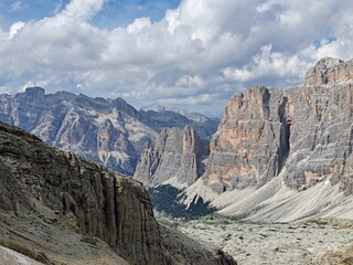 mountain landscape with blue sky