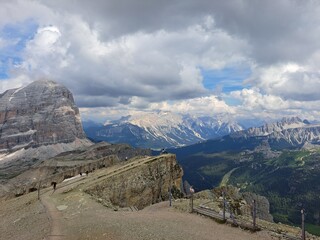 mountain landscape with blue sky