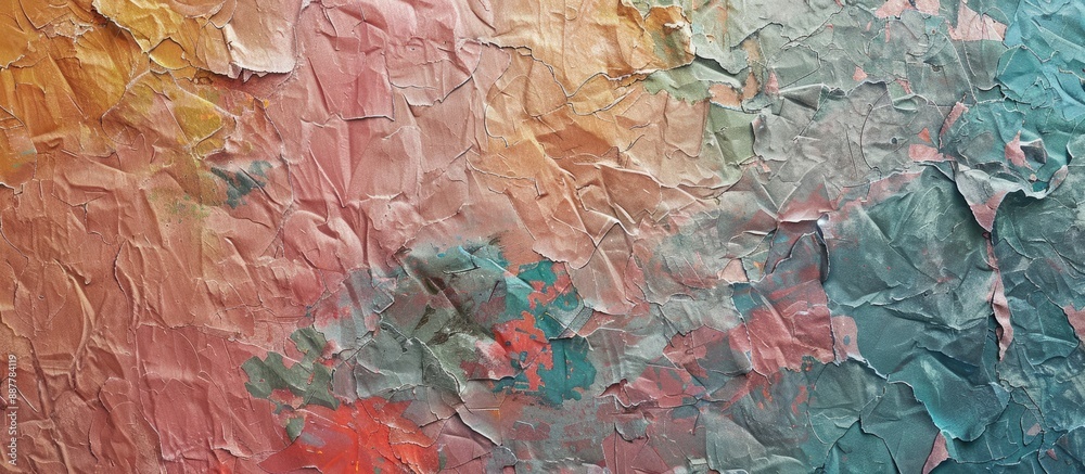 Aufkleber Decorative paper with a textured surface design suitable for presenting a copy space image