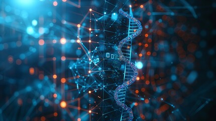 Modern and innovative background for a PPT, smart medical technology and innovative healthcare