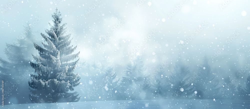Aufkleber Background featuring winter scenery with copy space image