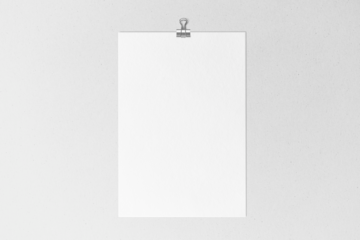 Poster paper png mockup, transparent design