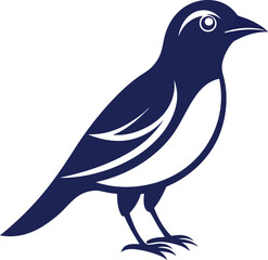 Obraz premium Bird vector Art Silhouette illustration. Generative AI