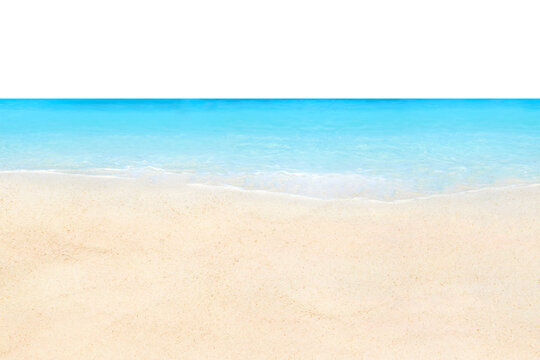 Beautiful beach png border, transparent background