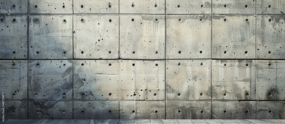 Poster a blank background with a concrete wall texture creates a suitable copy space image for various desi