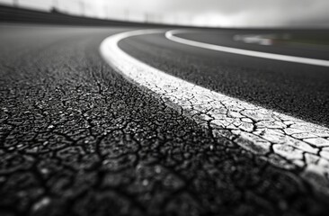Close Up of a Race Track