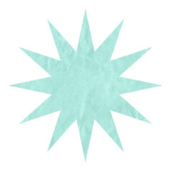 PNG Starburst, geometric shape element, transparent background